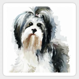 Biewer Terrier Watercolor - Dog Lover Gifts Sticker